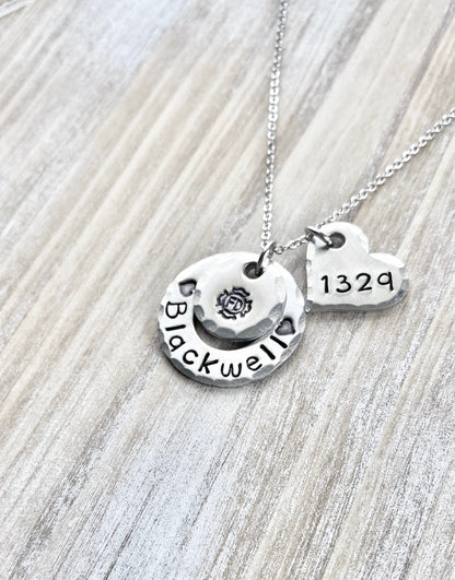 Personalized Firefighter Necklace – Fireman Wife Gift – Custom Name Jewelry – Maltese Cross Necklace – Firefighter Girlfriend Gift