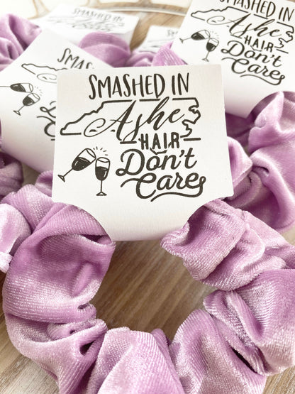 Smashed in Ashe Velvet Scrunchie: Bachelorette Party Favor