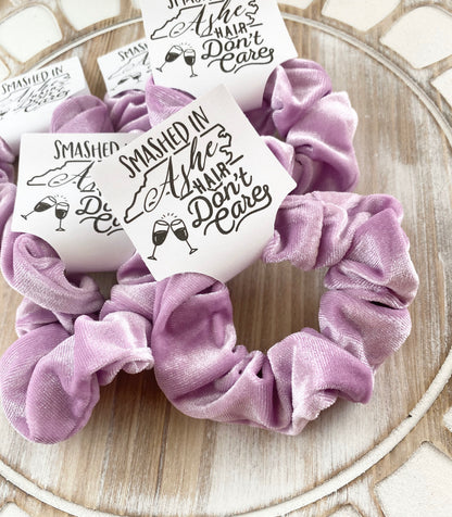 Smashed in Ashe Velvet Scrunchie: Bachelorette Party Favor
