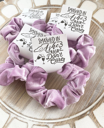 Smashed in Ashe Velvet Scrunchie: Bachelorette Party Favor