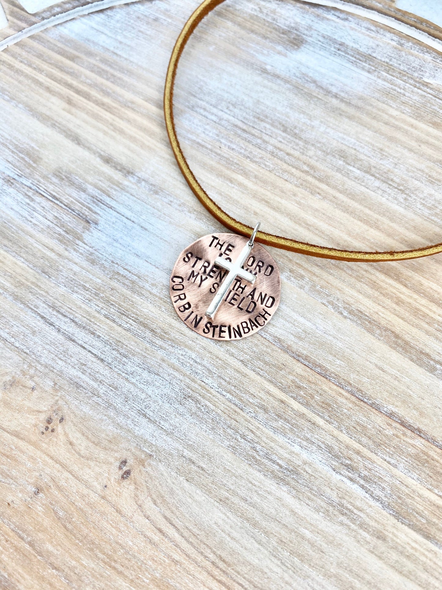 Boys Leather Necklace Boys Necklace Boys Jewelry Cross Necklace Toddler Jewelry Boy Birthday Gift Son Easter Gift Lord is my Strength