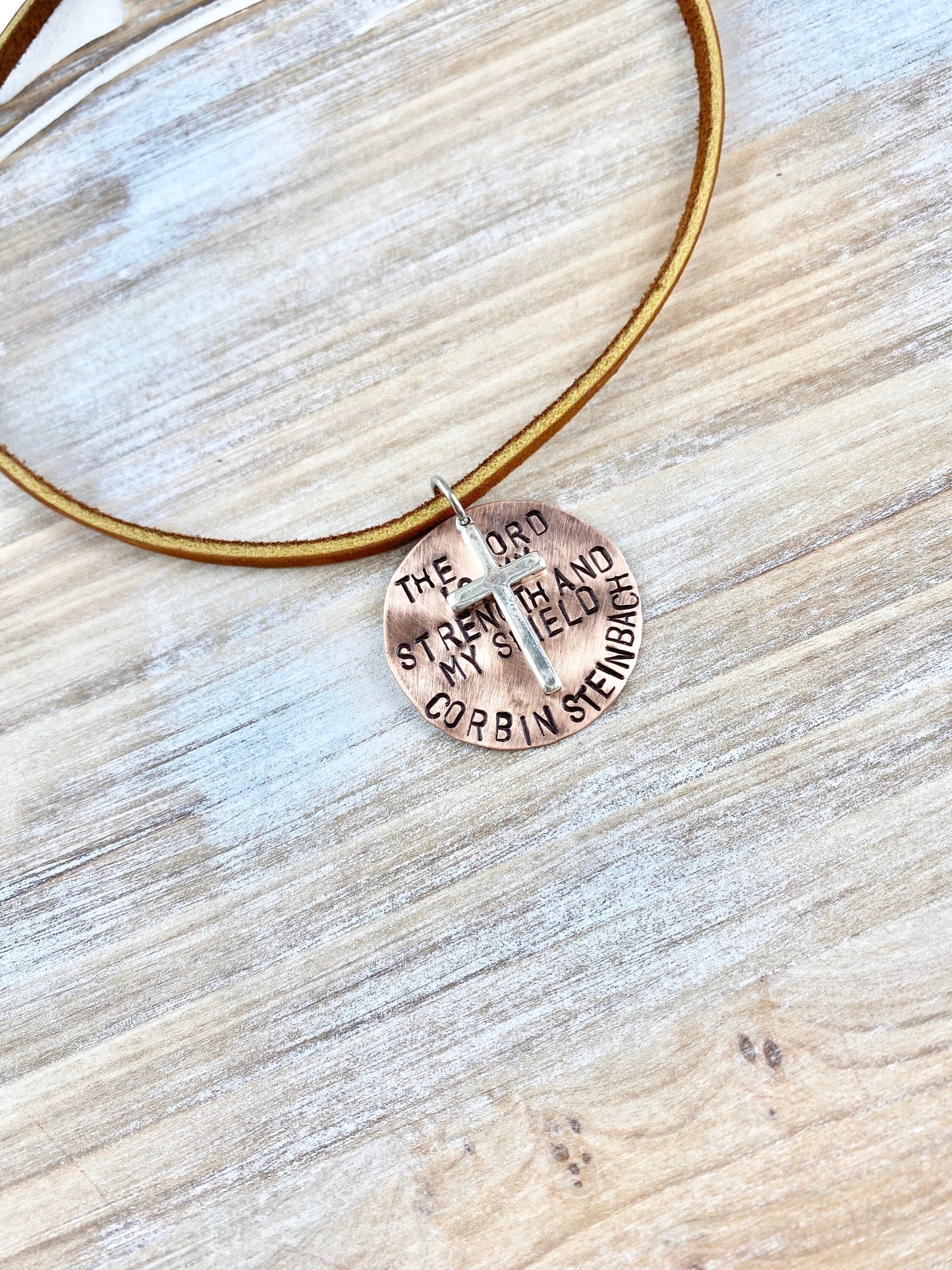 Boys Leather Necklace Boys Necklace Boys Jewelry Cross Necklace Toddler Jewelry Boy Birthday Gift Son Easter Gift Lord is my Strength