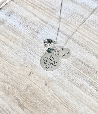 Custom Gift Graduation Necklace Graduation Gift 2019 Class of 2019 Graduation Jewelry For Teenage Girl Unique Necklace Graduate Necklace