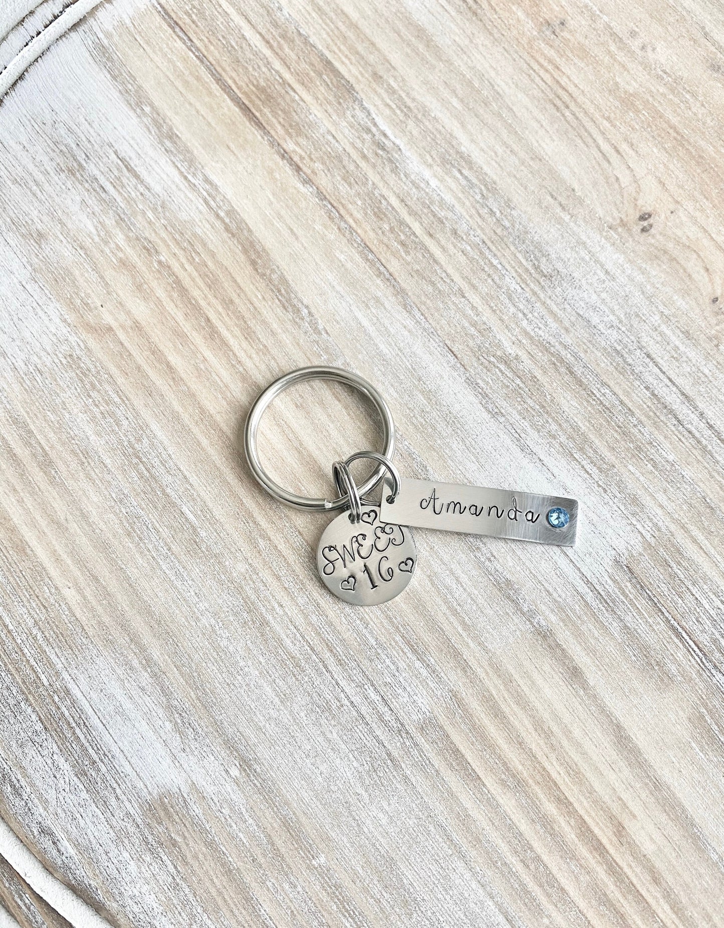 Girls 16th Birthday, Sweet 16 Keychain, Sweet Sixteenth Birthday Gift, Personalized Sweet 16 Keychain,Sweet 16 Gifts,Sweet 16 Birthday,