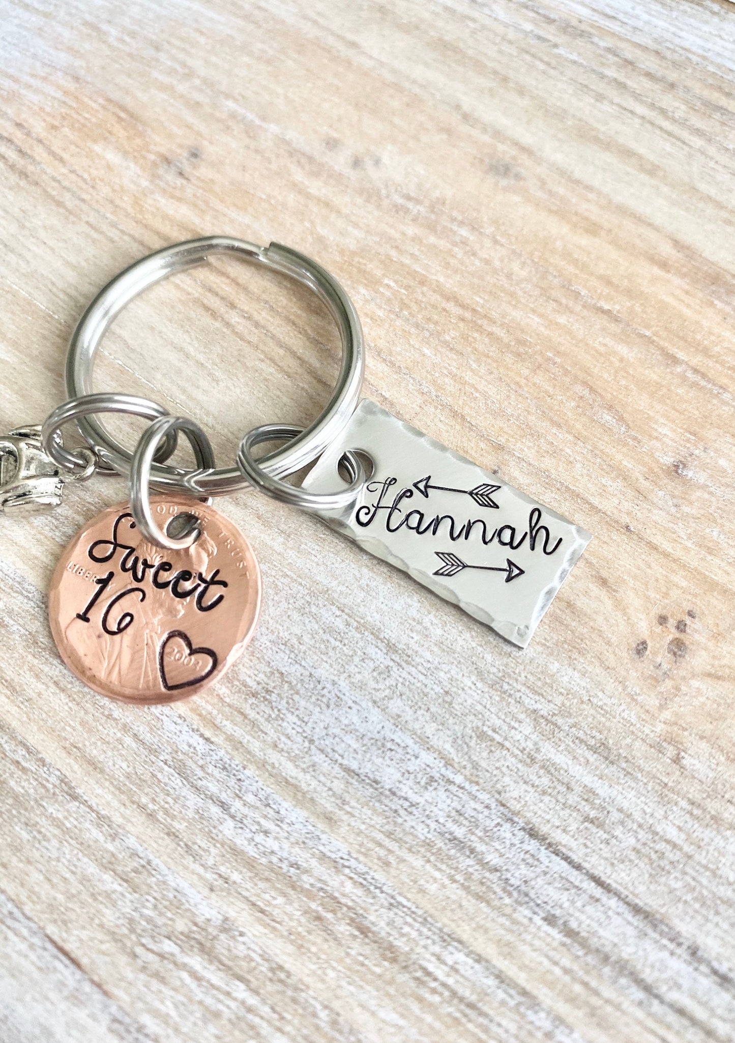 New Car Keychain,Personalized Sweet 16 Keychain, New Driver Keychain, Sweet Sixteenth Birthday Gift, Sweet 16 Gifts, Gifts For Daughter