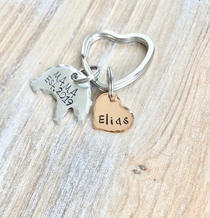 Mama Bear Keyring, Mama Bear Keychain, Mama Bear, Mom Keyring, Personalized Mom Keyring, Mom Keychain, Mothers Day Gift, Gift For Mom