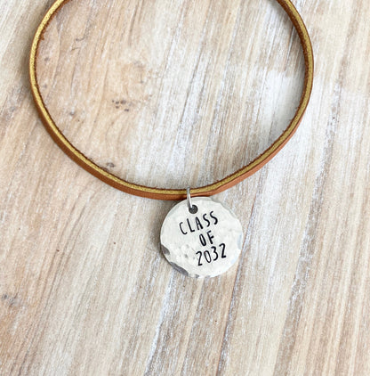 Boys Handstamped Necklace Boys Name Necklace Boys Leather Necklace Personalized Necklace Gift for Son Birthday Gift Easter Gift Boys Name