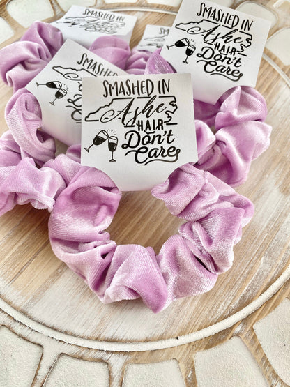Smashed in Ashe Velvet Scrunchie: Bachelorette Party Favor