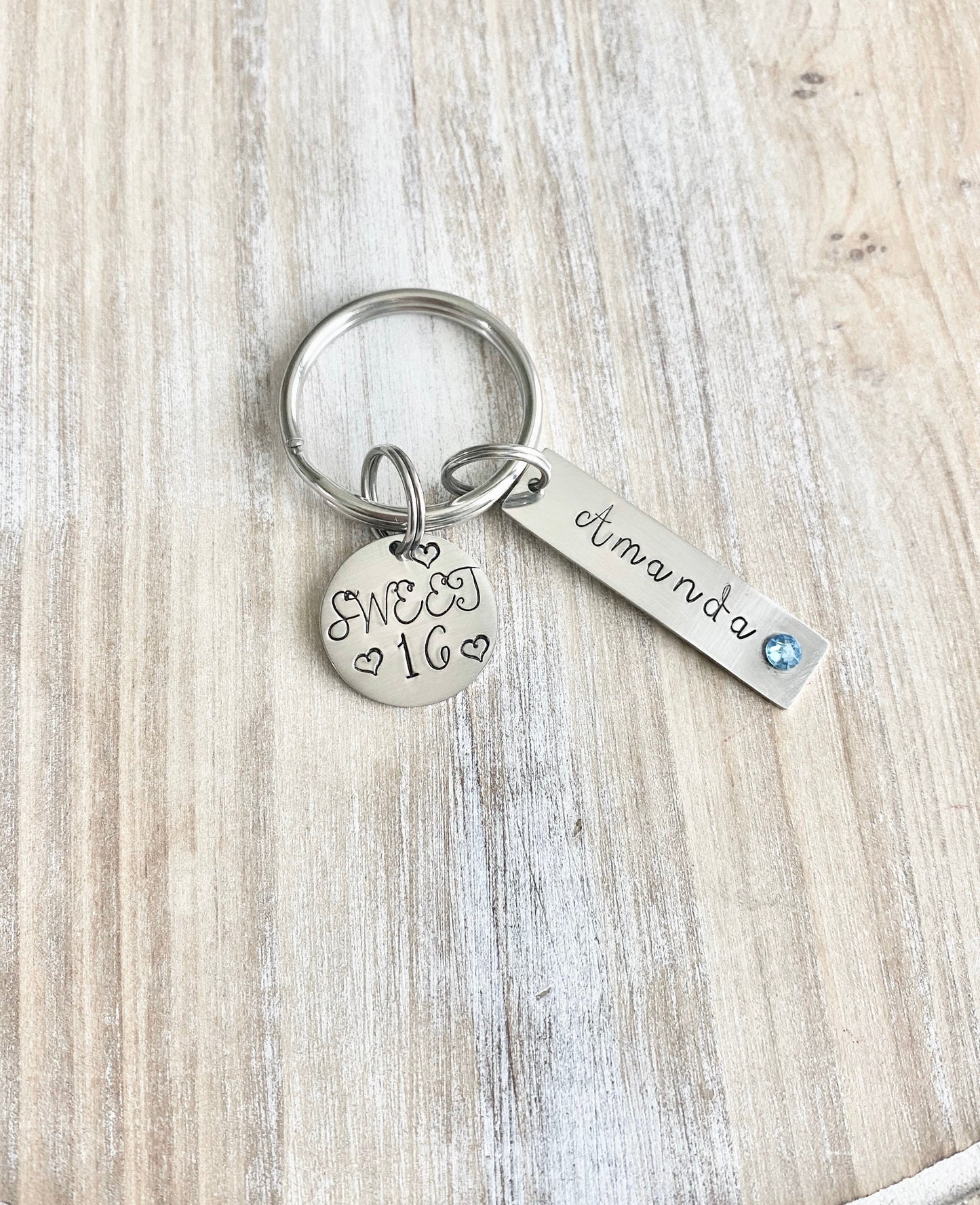 Girls 16th Birthday, Sweet 16 Keychain, Sweet Sixteenth Birthday Gift, Personalized Sweet 16 Keychain,Sweet 16 Gifts,Sweet 16 Birthday,