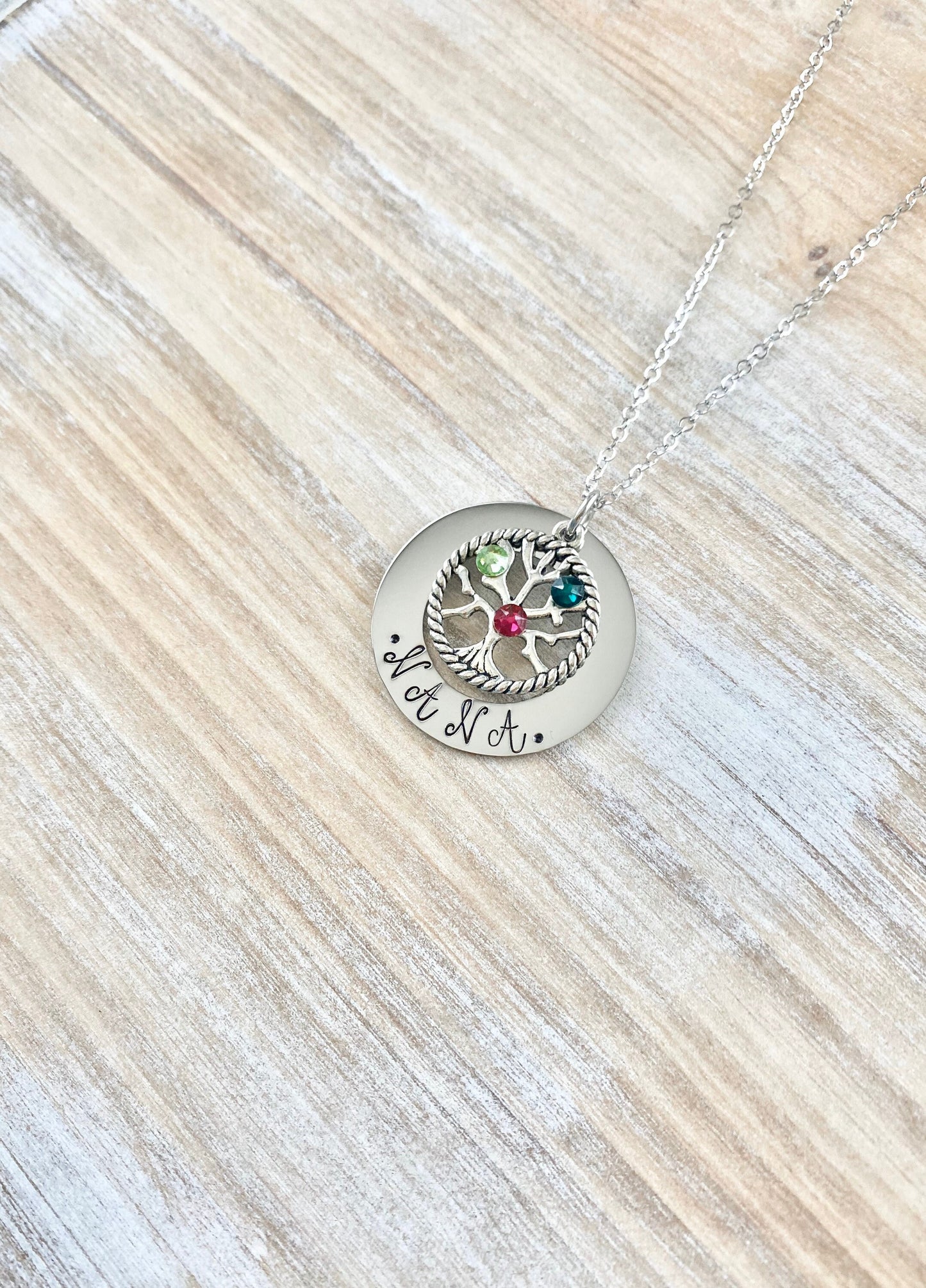Nana Necklace, Family Tree With Birthstones, Grandma Necklace,Necklace For Nana,Nana Necklace,Gift For Nana,Mothers Day Necklace, Nana Gift