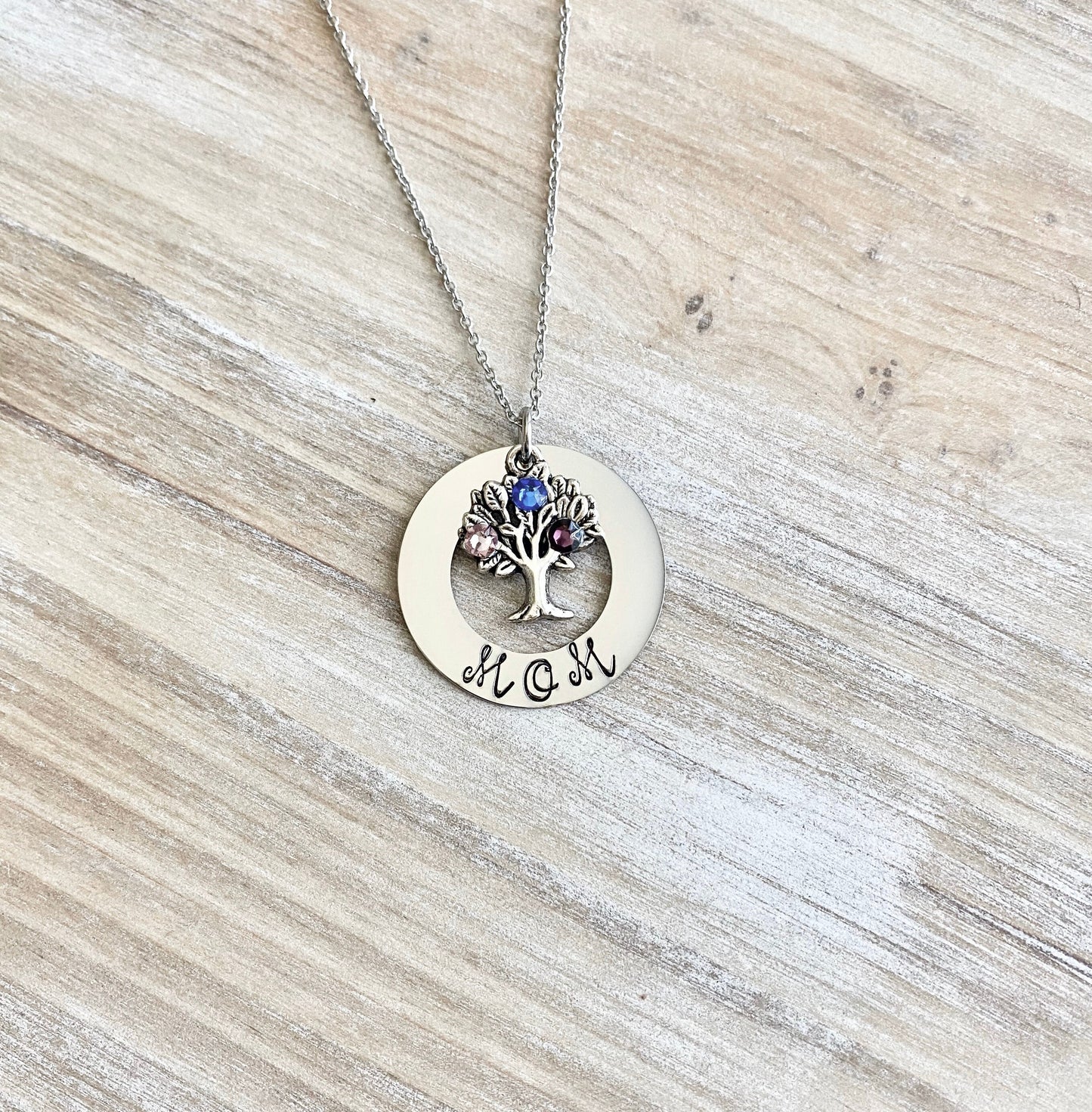 Mom Birthstone Necklace,Mothers Day Gift, Mom Necklace, Family Tree Birthstone,Necklace For Mom, Mommy Necklace, Mom Gift, Mom Jewelry