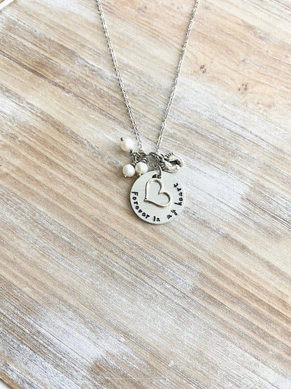 Infant Loss Necklace Forever in my heart Necklace Sympathy Gift Sympathy Necklace Memorial Necklace Memorial Jewelry Miscarriage Necklace