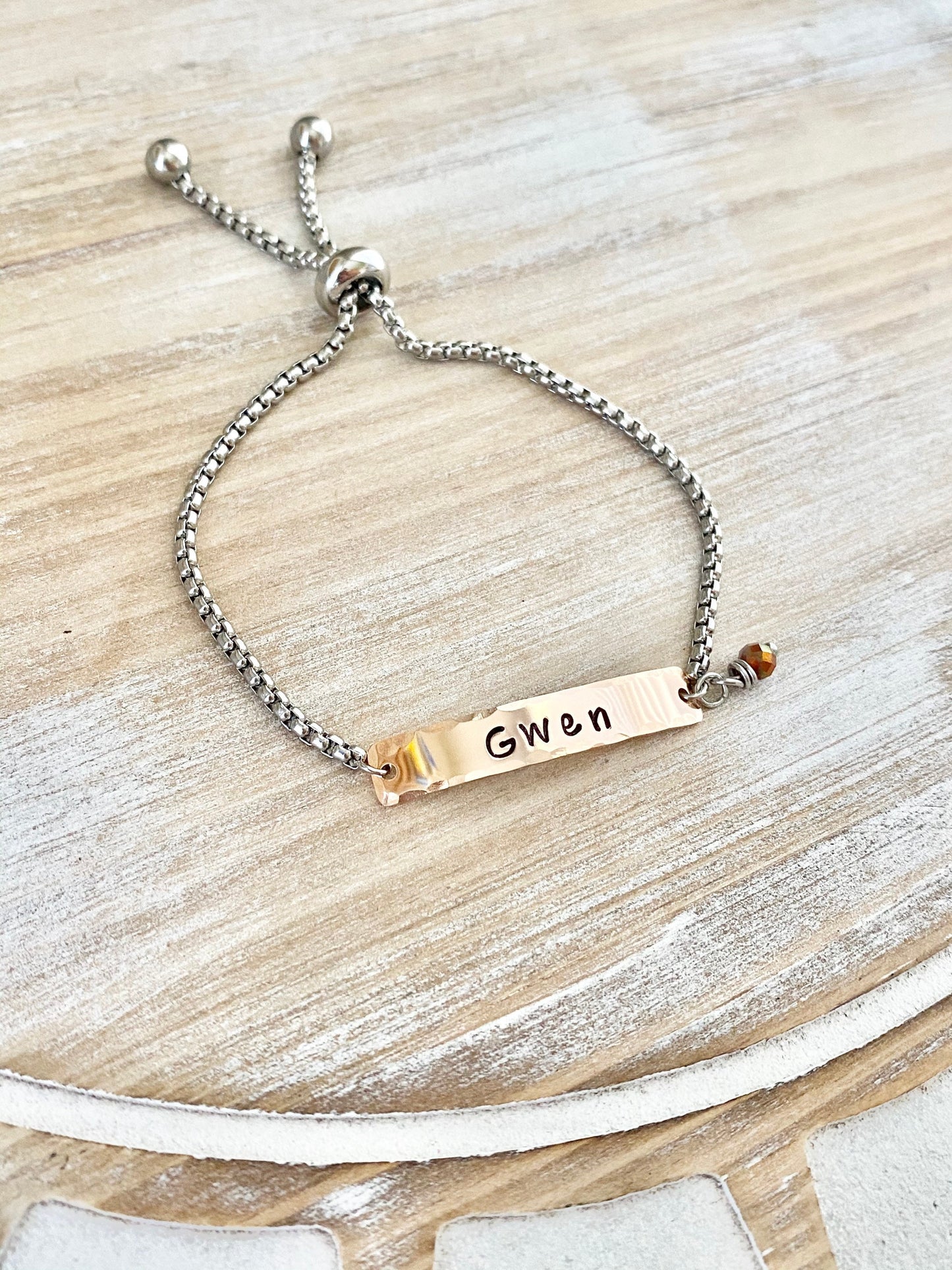 Girls Name Bracelet, Custom Name Bracelet, Rosegold Name Bracelet, Little Girl Bracelet, Dainty Bracelet, Personalized Gift for Kids,
