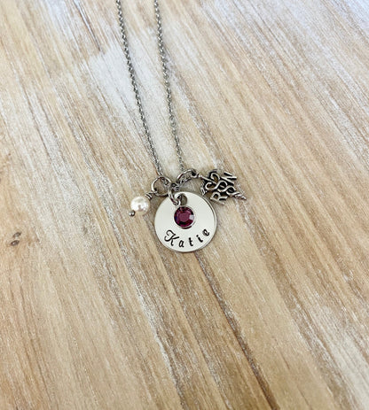 Silver Nurse Necklace Nurse Name Gift RN Necklace RN Graduate Gift Registered Nurse Jewelry