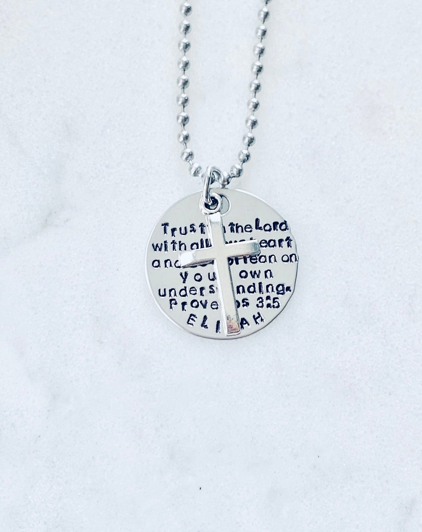 Boys Necklace Boys Necklace Boys Jewelry Cross Necklace Toddler Jewelry Boy Birthday Gift Son Easter Gift Trust In the Lord