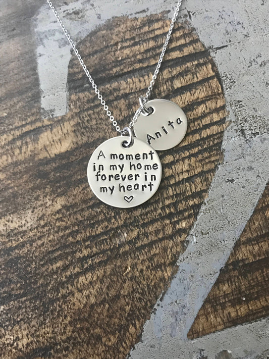 Foster Mom Gift Foster Mom Necklace Foster Gift Mom Gift Adoption Gift A Moment in My Home Foster Mom Jewelry Adoption Jewelry
