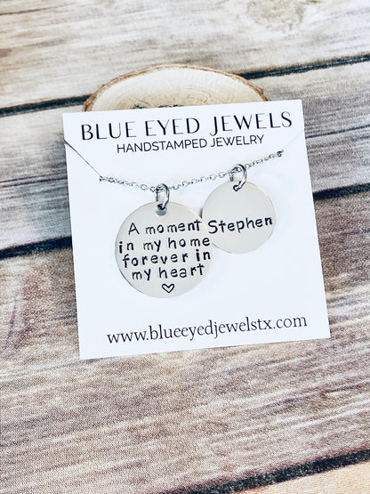 Foster Mom Gift Foster Mom Necklace Foster Gift Mom Gift Adoption Gift A Moment in My Home Foster Mom Jewelry Adoption Jewelry