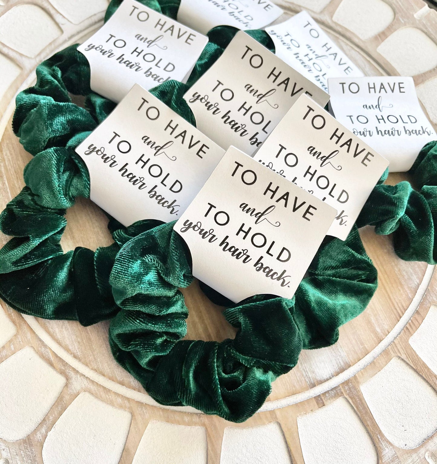 Velvet Scrunchies: Bridesmaid Proposal Hair Tie Favor