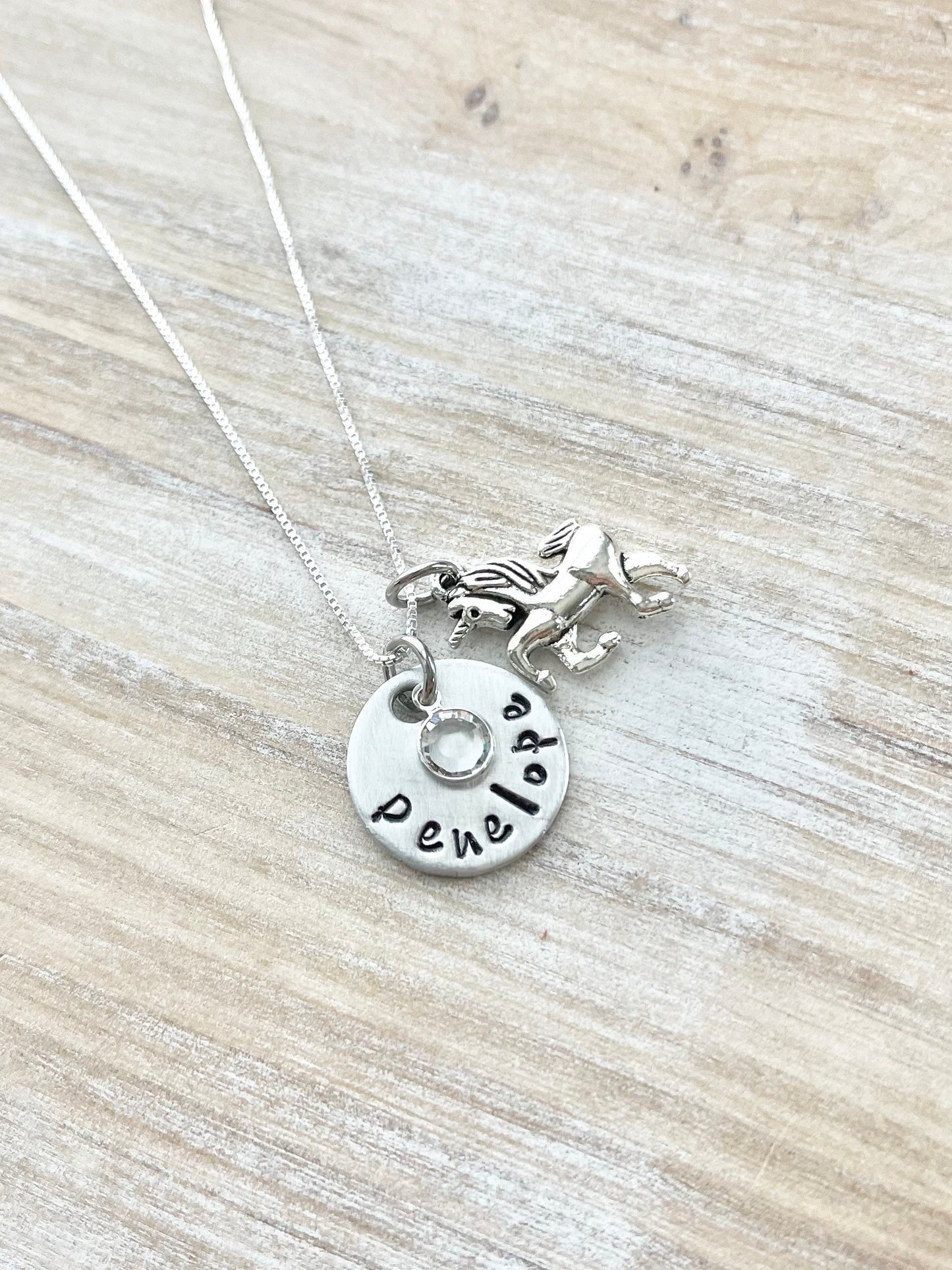 Girls unicorn Necklace Unicorn Jewelry Name Necklace Unicorn Lover Gift Birthday Necklace Girls Christmas Gift