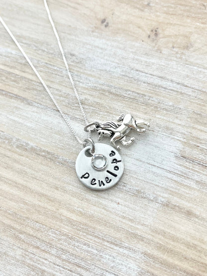 Girls unicorn Necklace Unicorn Jewelry Name Necklace Unicorn Lover Gift Birthday Necklace Girls Christmas Gift