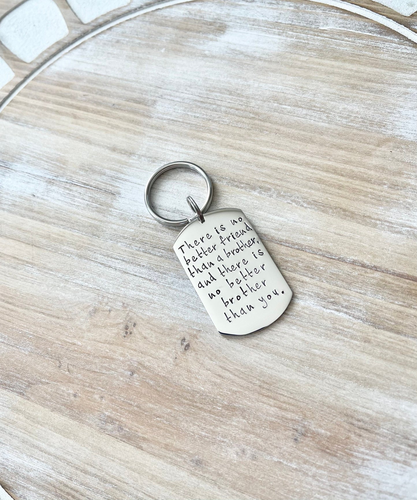 Brother keychain No better friend than a Brother Gift for Brother Custom Keychain Brother Birthday Gift Sibling Keychain