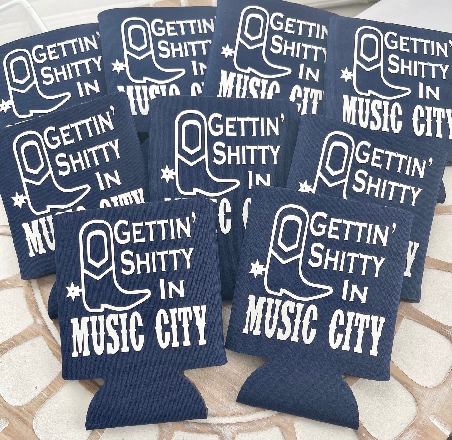 Personalized Can Cooler: Country Bachelor Party Favor