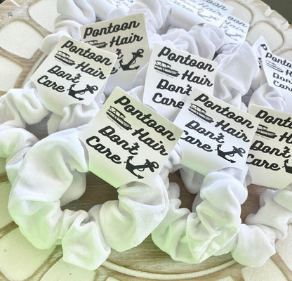 Velvet Scrunchies: Pontoon Hair Don't Care, Bachelorette Party Favors
