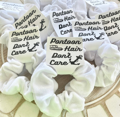 Velvet Scrunchies: Pontoon Hair Don't Care, Bachelorette Party Favors