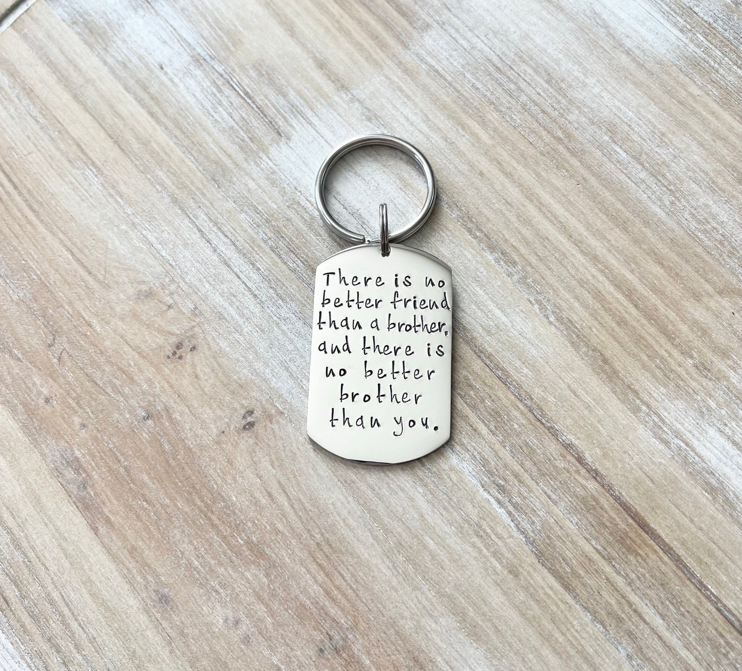 Brother keychain No better friend than a Brother Gift for Brother Custom Keychain Brother Birthday Gift Sibling Keychain