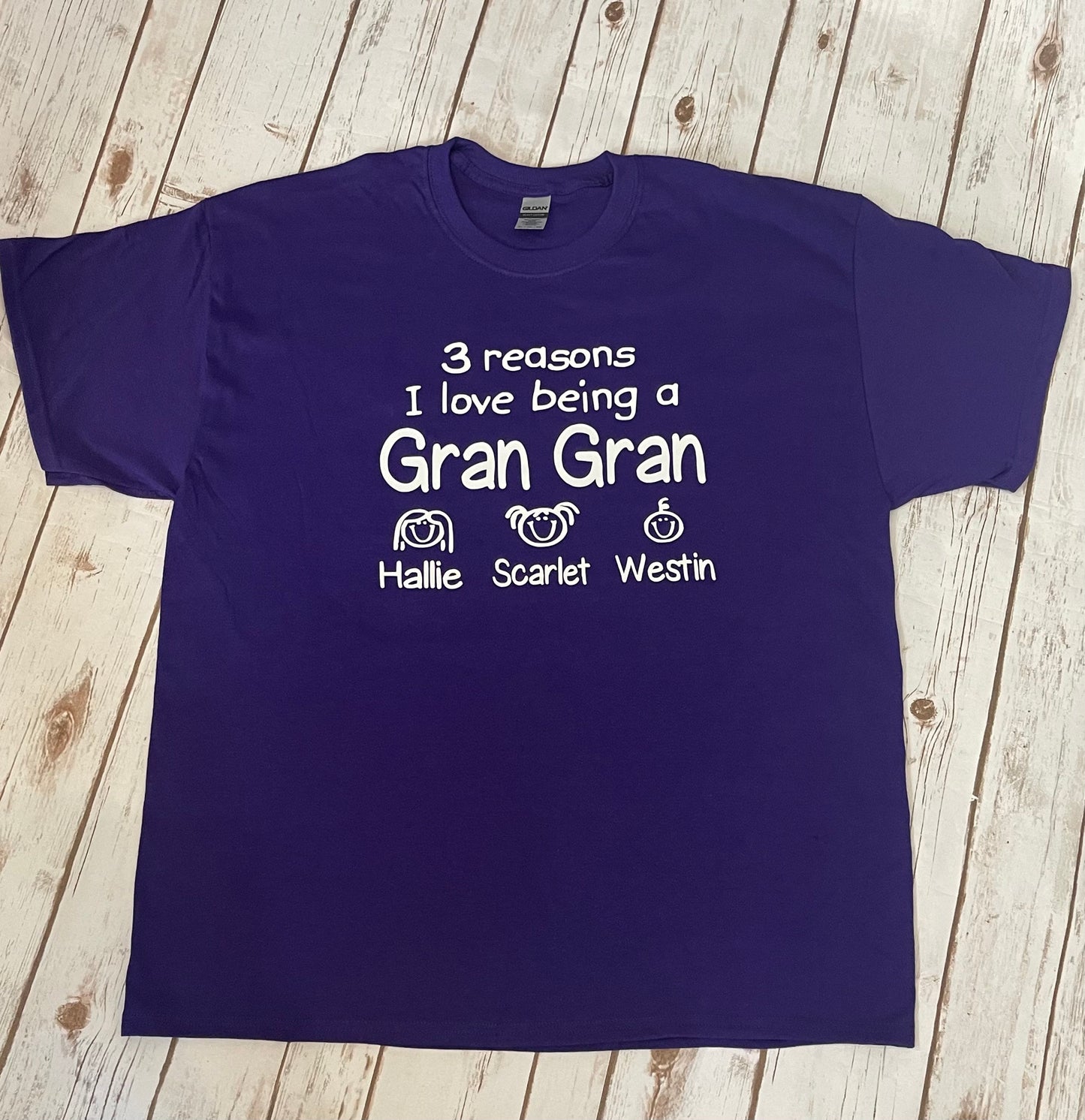 Grandma Shirt Gran Gran shirt Gift for Mom grandkids names Mothers Day gift for Grandma Custom Tshirt New Grandma Gift Mimi