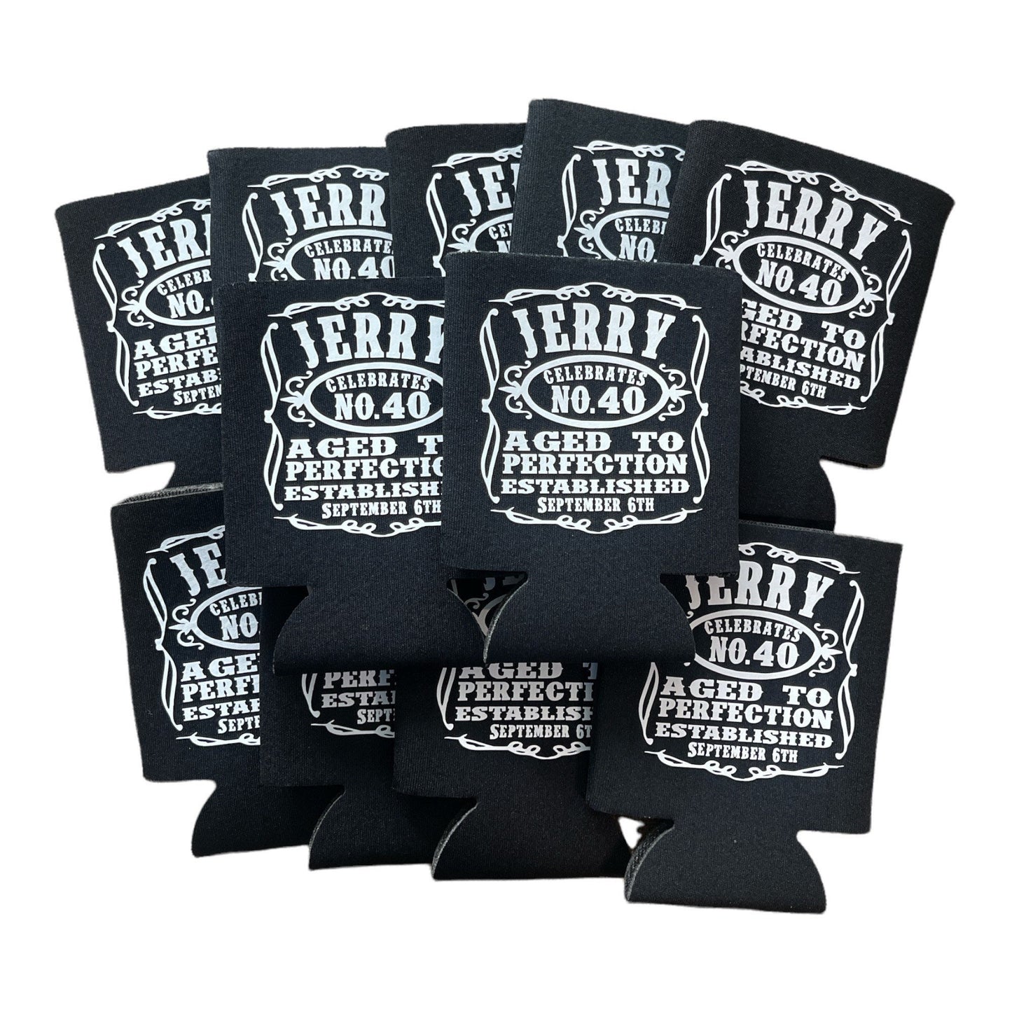 Personalized Whiskey Can Cooler: 30th Birthday Bachelor Party Favor