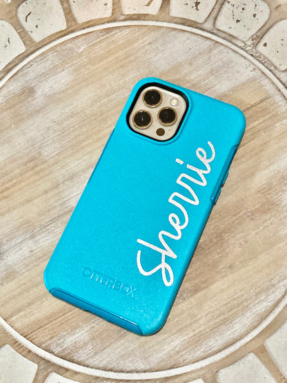 Custom Name Vinyl Decal: Personalized Phone, Car, and Laptop Sticker