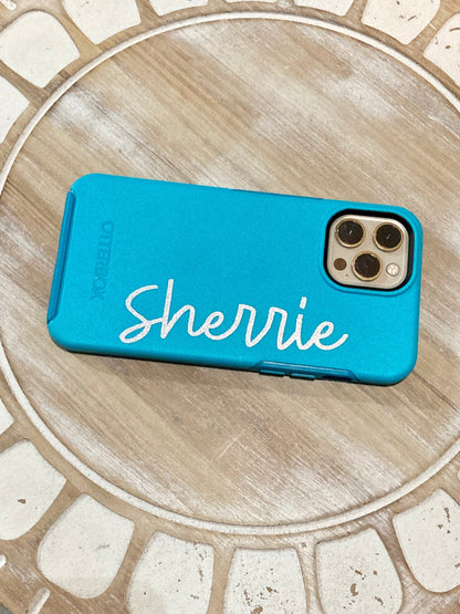 Custom Name Vinyl Decal: Personalized Phone, Car, and Laptop Sticker