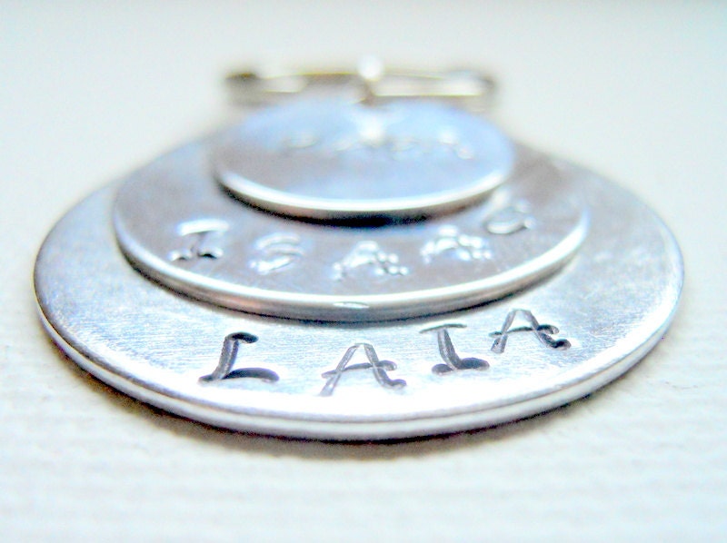 Dad Keychain Uncle Keychain Grandpa Keychain Handstamped Keychain Personalized Keychain Layered Keychain Gift Keychain