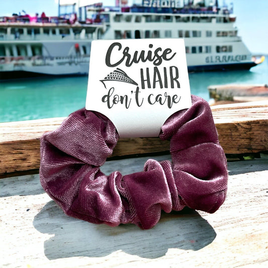 Cruise Hair Scrunchie Favors – Nautical Party Gifts, Girls Cruise Accessories, Personalized Bachelorette Cruise Favors