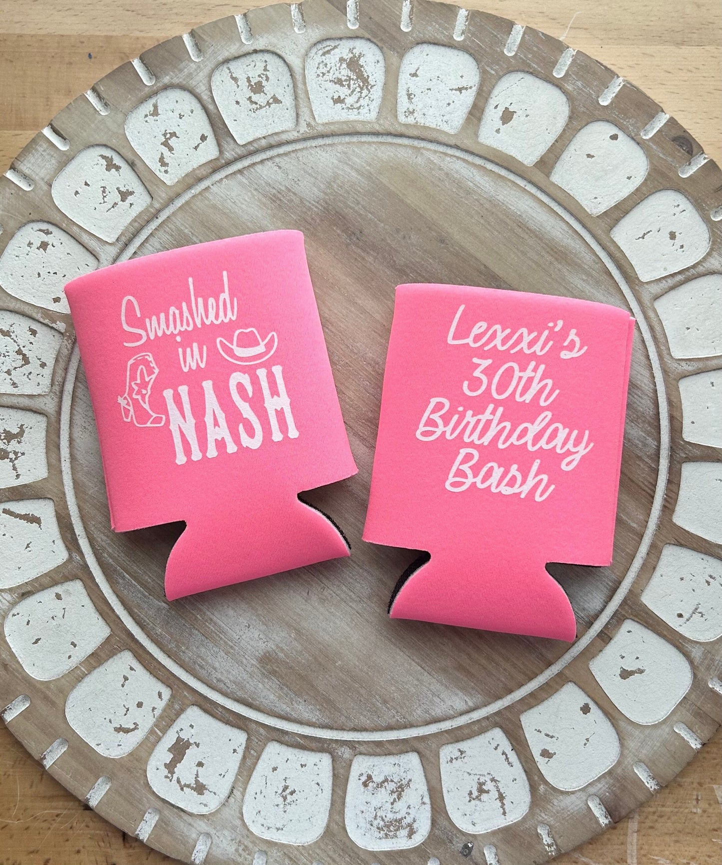 Smashed in Nash Can Coolers: Nashville Bachelorette Party Favors