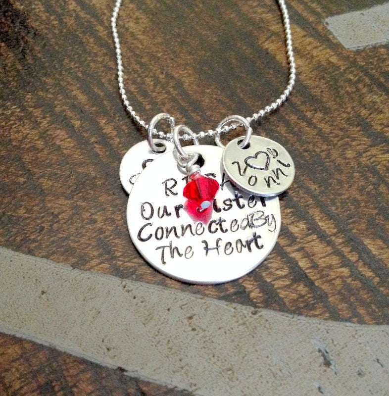 Sister Necklace  Hand Stamped Sister Jewelry Personalized Necklace Handstamped Necklace Gift for Sister Sister Quote Jewelry Custom Necklace