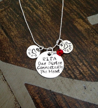 Sister Necklace  Hand Stamped Sister Jewelry Personalized Necklace Handstamped Necklace Gift for Sister Sister Quote Jewelry Custom Necklace