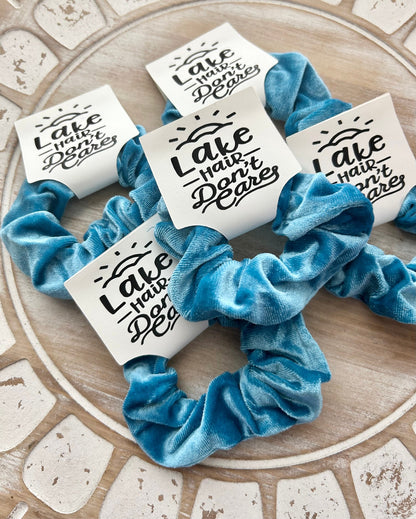 Lake Hair Don't Care Velvet Scrunchie: Bachelorette Party Favor