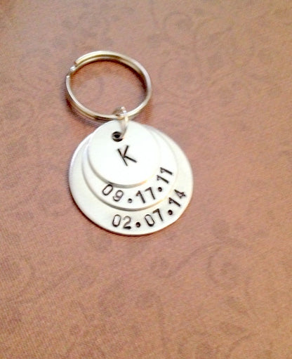 Just Married Keychain GIft for Husband Gift for Wife Couples Keychain Anniversary Keychain Anniversary Gift Custom Anniversary Keychain