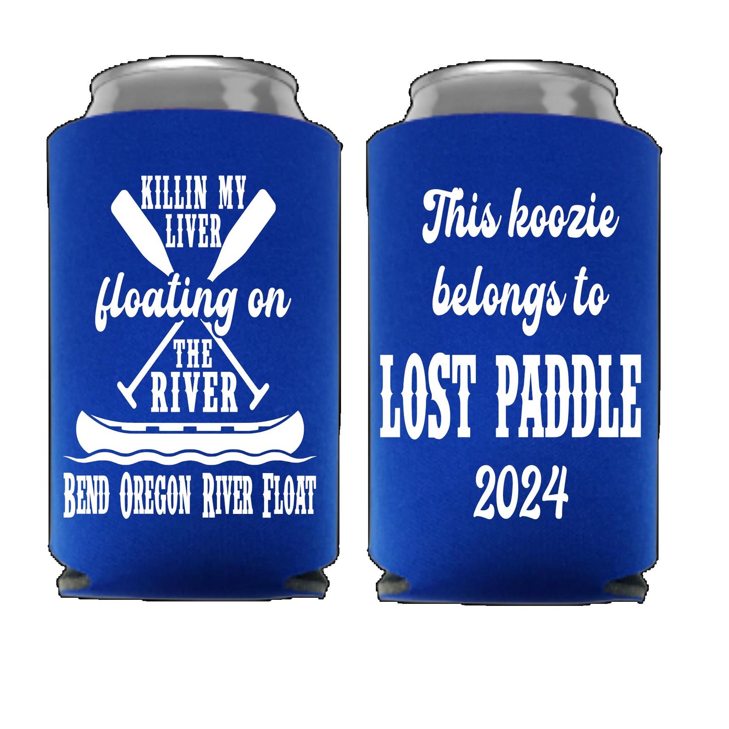 Personalized River Trip Can Cooler: Killin' My Liver Party Favor