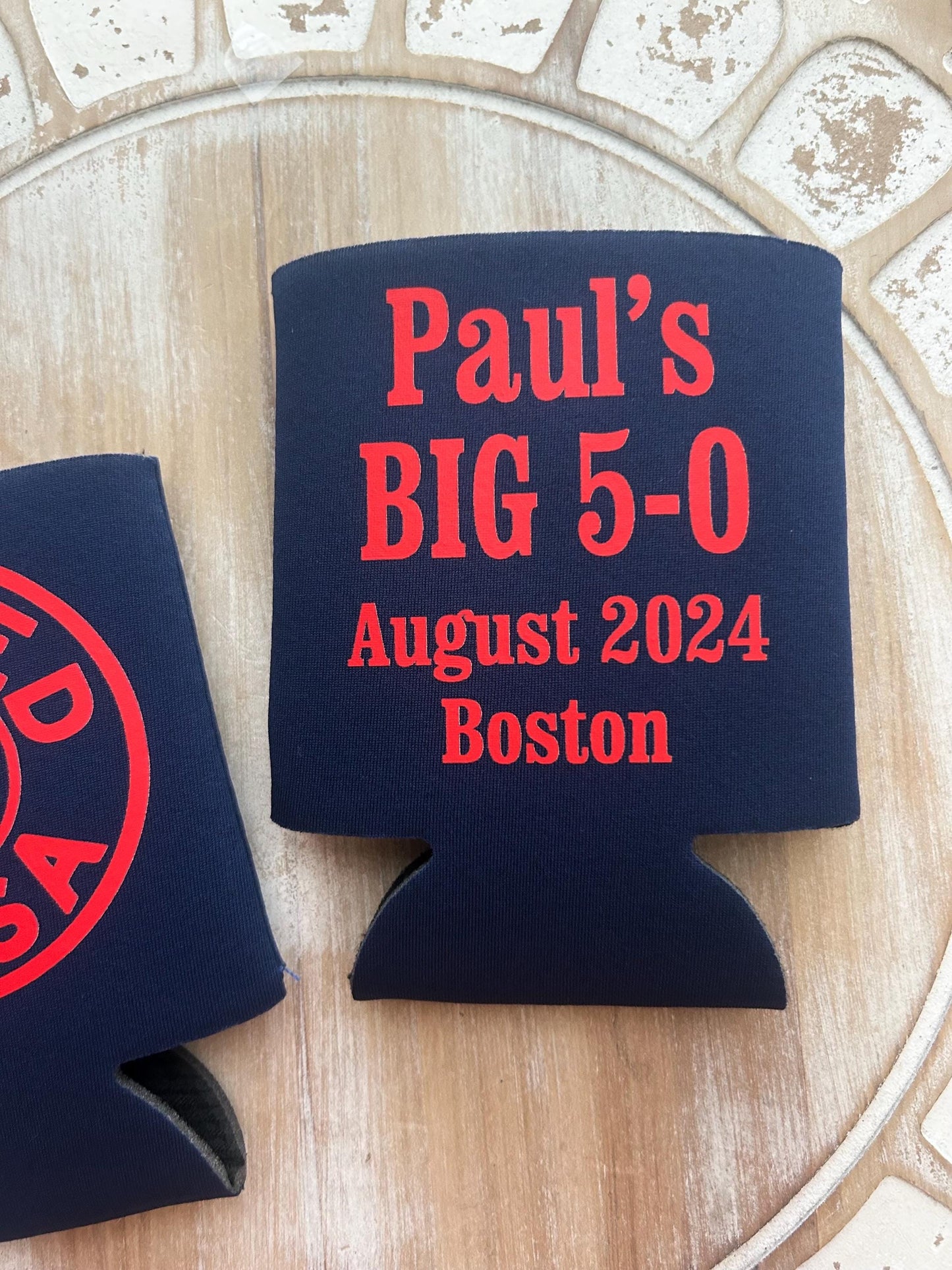 Boston Red Sox Can Coolers: Wicked Pissa Personalized Party Favors