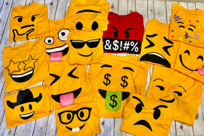 Emoji Halloween Shirt, Group Costume, Emoji Group Halloween Shirt, Teacher Halloween, Work Halloween Costume, Halloween Tournament Shirt