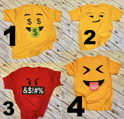 Emoji Halloween Shirt, Group Costume, Emoji Group Halloween Shirt, Teacher Halloween, Work Halloween Costume, Halloween Tournament Shirt