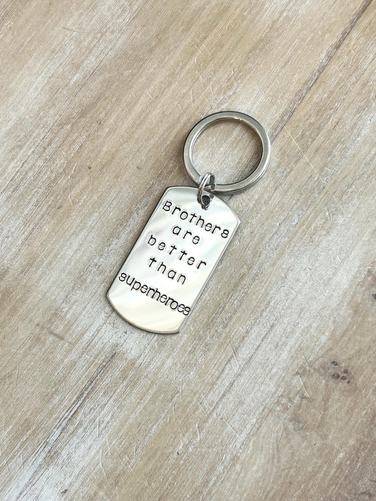 Brother keychain Brothers are better than superhero Gift for Brother Custom Keychain Brother Birthday Gift Superhero Keychain
