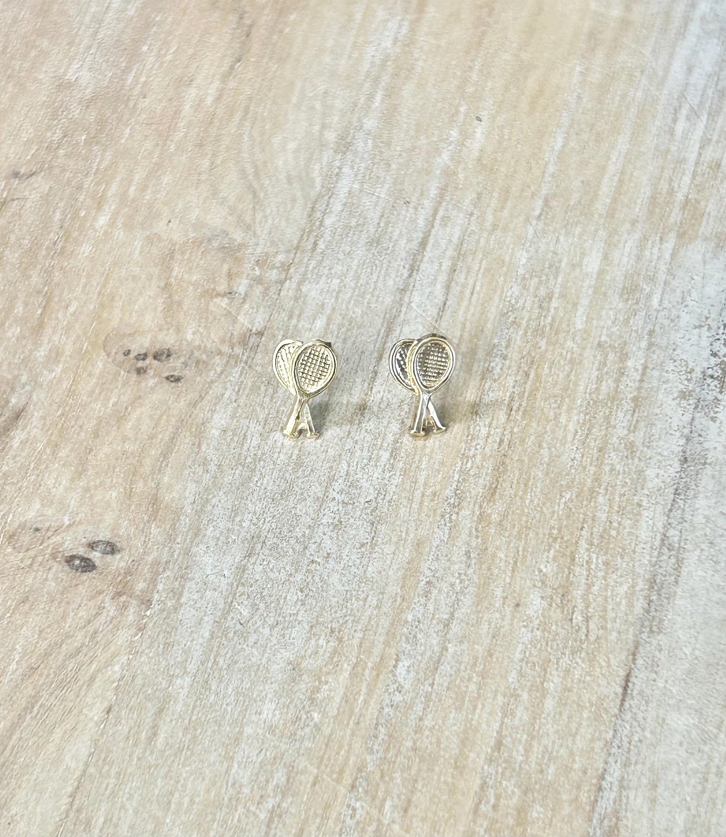 Gold Filled Tennis Racket Earring ,Tennis Stud Earring , Racket Earrings ,Silver Tennis Earrings,Tennis Earring for Women ,Tennis Team Gifts