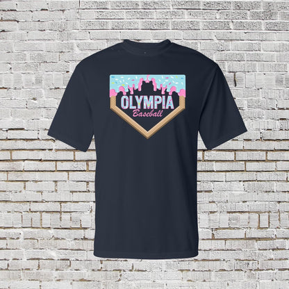 Custom Baseball Team Name Shirt: Ice Cream Drip Design