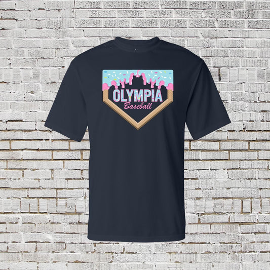Custom Baseball Team Name Shirt: Ice Cream Drip Design