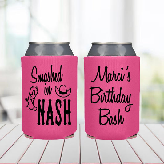 Smashed in Nash Can Coolers: Nashville Bachelorette Party Favors
