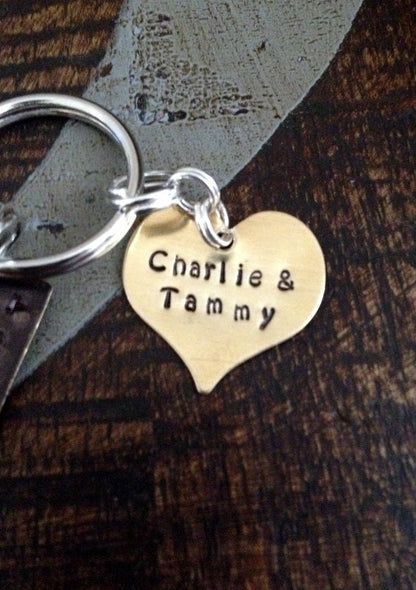 Custom Keychain True Friendship Keychain Gift for Best Friend Mixed Metals Keychain Best Friend Keychain Long Distance Gift